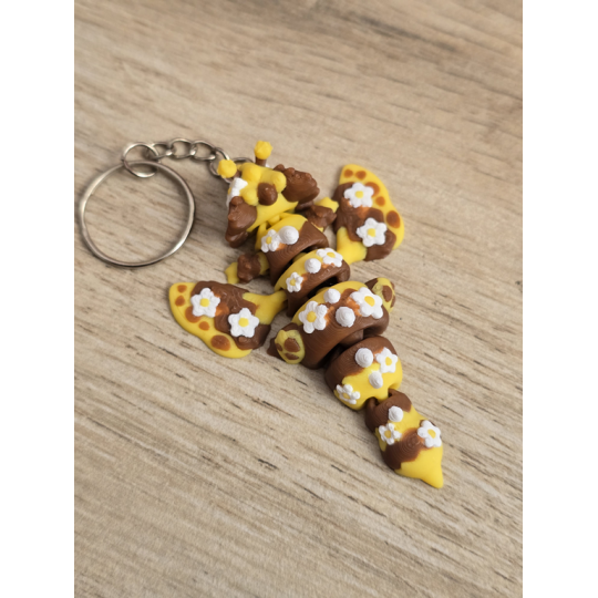 Breloczek Bee Dragon 3D - Brelok Druk3d fidget Keychain