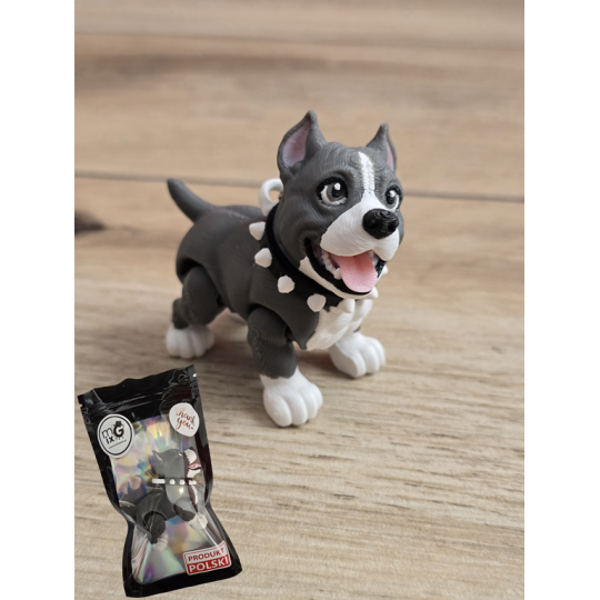 Breloczek Psa Pitbulla 3D - Brelok Druk3d fidget Keychain