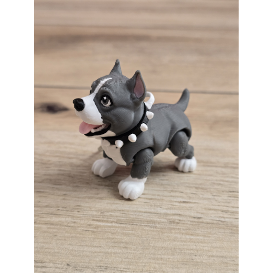 Breloczek Psa Pitbulla 3D - Brelok Druk3d fidget Keychain
