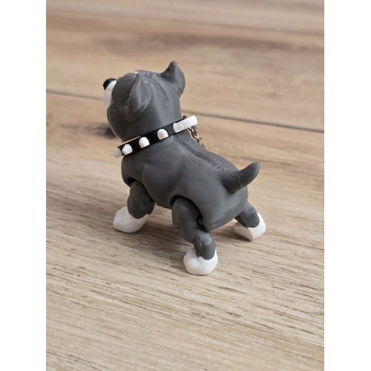Breloczek Psa Pitbulla 3D - Brelok Druk3d fidget Keychain