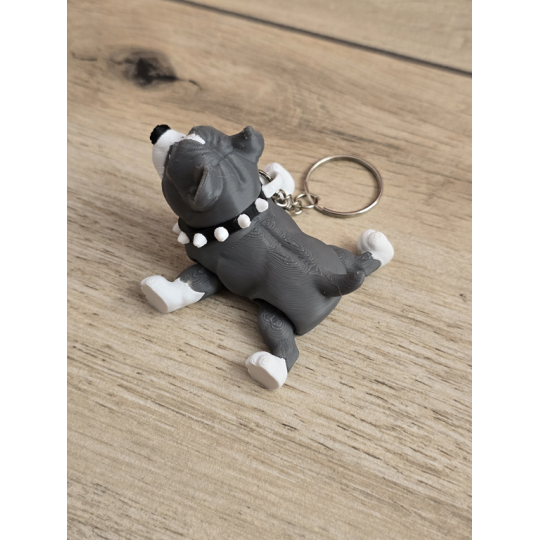 Breloczek Psa Pitbulla 3D - Brelok Druk3d fidget Keychain