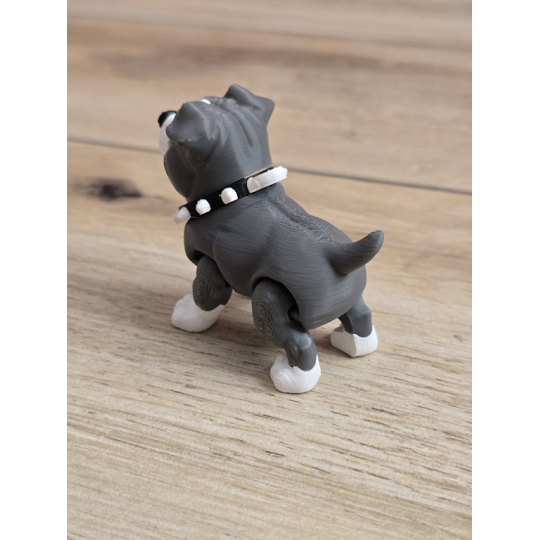 Figurka Psa Pitbulla z uszami 3D - Druk3d fidget mixGadzet