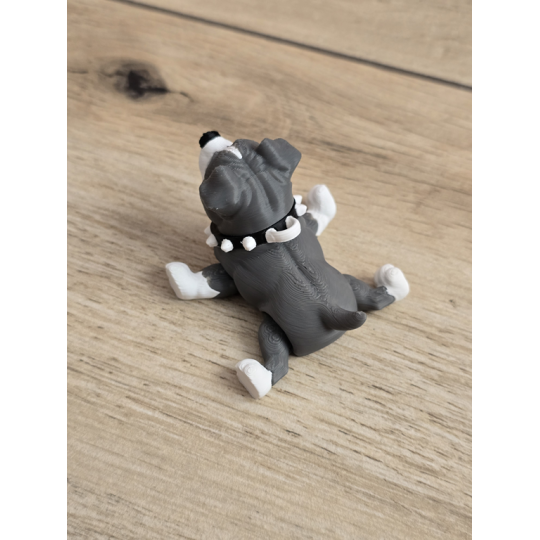 Figurka Psa Pitbulla z uszami 3D - Druk3d fidget mixGadzet