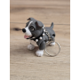 Breloczek Psa Pitbulla z uszami 3D - Brelok Druk3d fidget Keychain