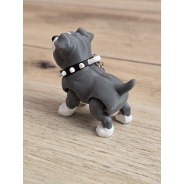 Breloczek Psa Pitbulla z uszami 3D - Brelok Druk3d fidget Keychain