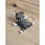 Breloczek Psa Pitbulla z uszami 3D - Brelok Druk3d fidget Keychain