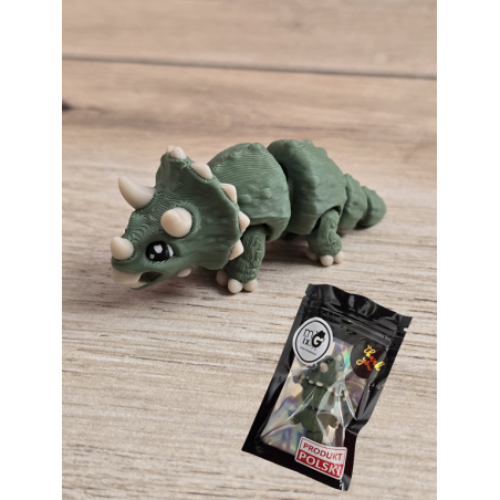 Figurka Triceratopsa 3D - Druk3d fidget mixGadzet