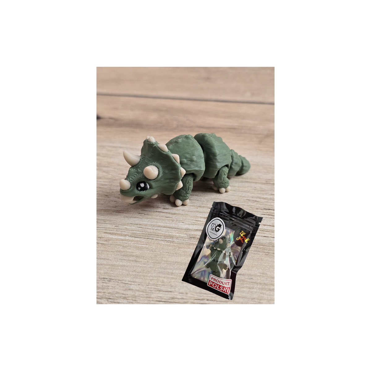 Figurka Triceratopsa 3D - Druk3d fidget mixGadzet