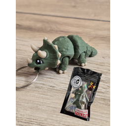 Breloczek Triceratops 3D - Brelok Druk3d fidget Keychain