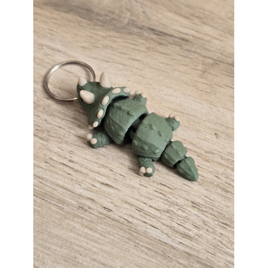 Breloczek Triceratops 3D - Brelok Druk3d fidget Keychain