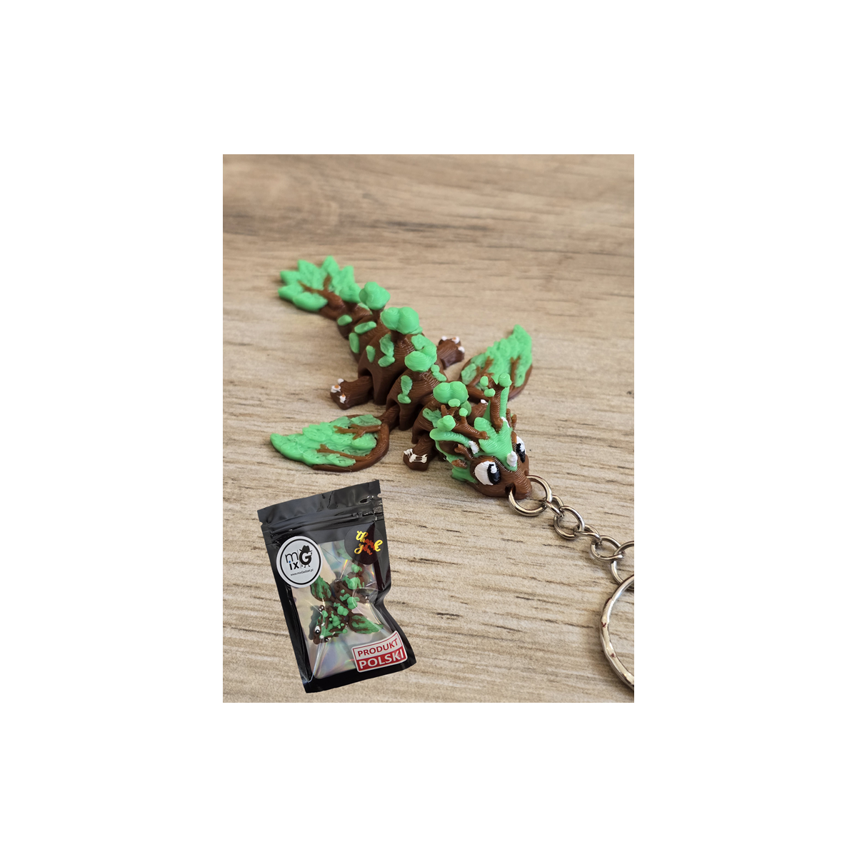 Breloczek Forest Dragon 3D - Brelok Druk3d fidget Keychain