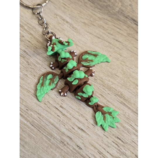 Breloczek Forest Dragon 3D - Brelok Druk3d fidget Keychain