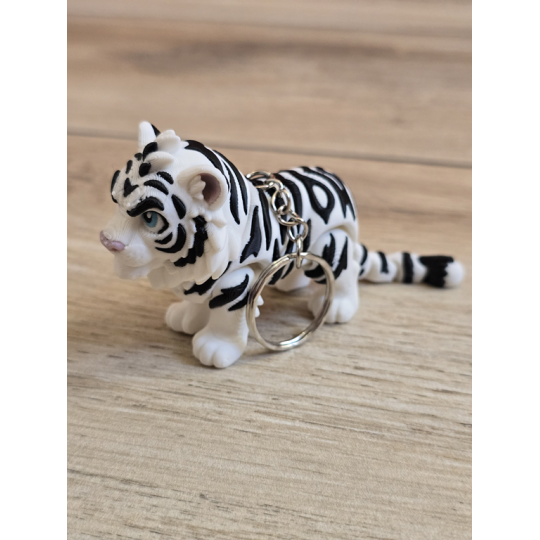 Breloczek Tygrys 3D - Brelok Druk3d fidget Keychain