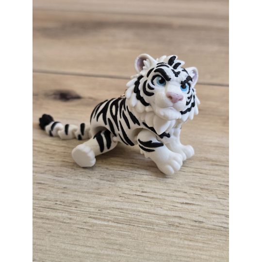 Breloczek Tygrys 3D - Brelok Druk3d fidget Keychain