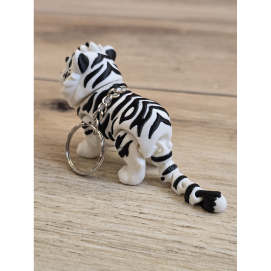 Breloczek Tygrys 3D - Brelok Druk3d fidget Keychain