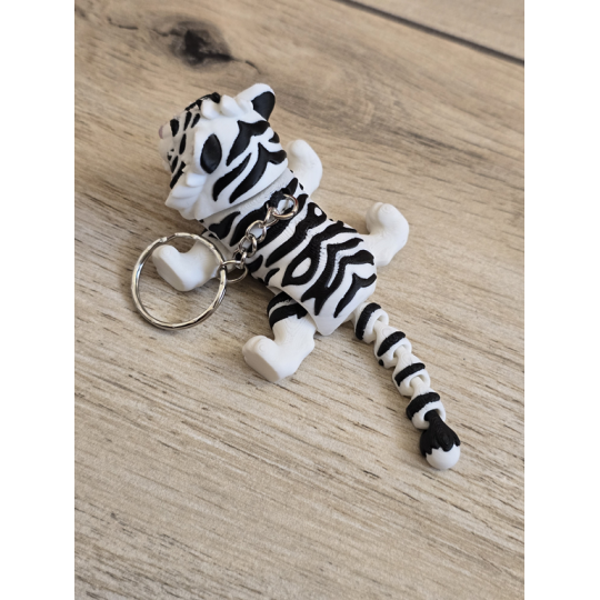 Breloczek Tygrys 3D - Brelok Druk3d fidget Keychain