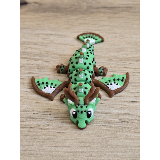 Mini Figurka Kiwi Dragon 3D - Druk3d fidget mixGadzet