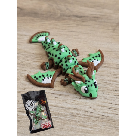 Mini Figurka Kiwi Dragon 3D - Druk3d fidget mixGadzet