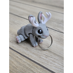 Mini Jackalope - Breloczek z Fantazją 3d - Brelok Druk3d fidget Keychain