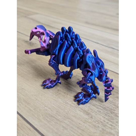 Szkielet Saber Tooth Tiger 20cm - 3D Kolekcjonerski Model - Dwukolorowy