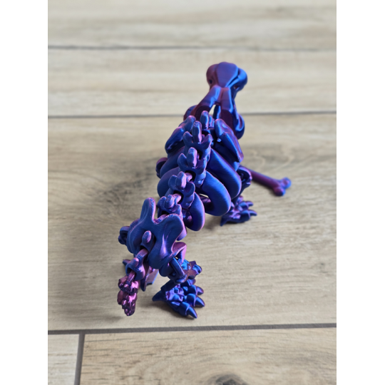 Szkielet Saber Tooth Tiger 20cm - 3D Kolekcjonerski Model - Dwukolorowy