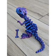 Fantastyczny Szkielet T-Rexa 25cm - 3D Kolekcjonerski Model - Dwukolorowy