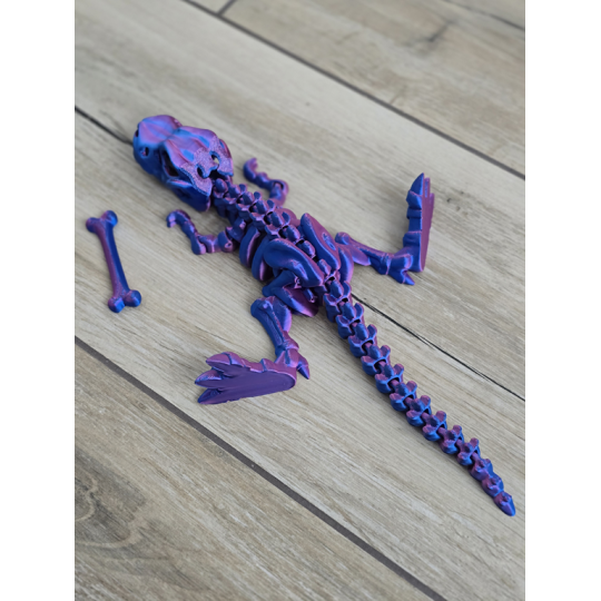 Fantastyczny Szkielet T-Rexa 25cm - 3D Kolekcjonerski Model - Dwukolorowy