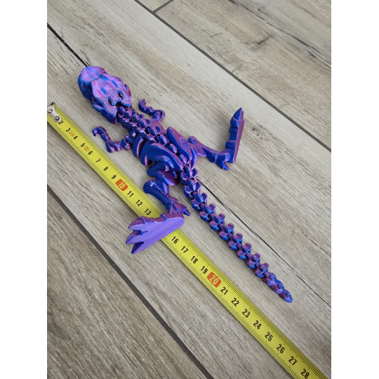 Fantastyczny Szkielet T-Rexa 25cm - 3D Kolekcjonerski Model - Dwukolorowy