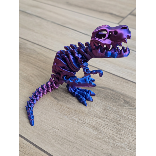 Fantastyczny Szkielet T-Rexa 25cm - 3D Kolekcjonerski Model - Dwukolorowy