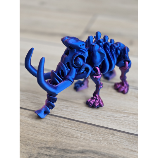 Szkielet Mamuta 22cm - 3D Kolekcjonerski Model - Dwukolorowy Druk3D
