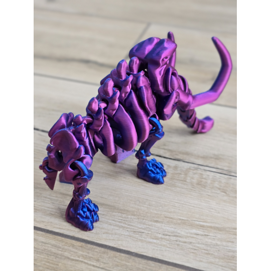 Szkielet Mamuta 22cm - 3D Kolekcjonerski Model - Dwukolorowy Druk3D