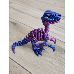 Szkielet Raptora 23cm - 3D Unikatowa Dekoracja! - Dwukolorowy Druk3d