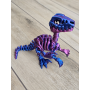 Szkielet Raptora 23cm - 3D Unikatowa Dekoracja! - Dwukolorowy Druk3d