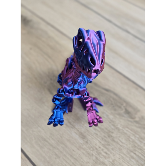 Szkielet Raptora 23cm - 3D Unikatowa Dekoracja! - Dwukolorowy Druk3d