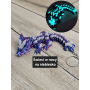 Wolf DragonCrystal 16cm - Ruchomy Brelok Świecący w Nocy - Druk 3D