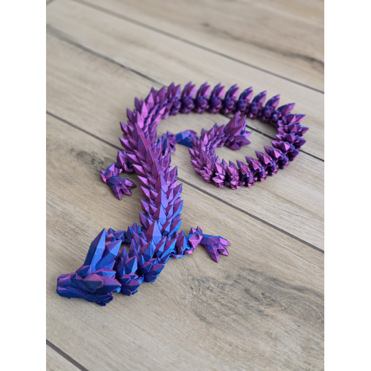 Gigant 67cm Dragon Crystal - figurka 3d Dwukolorowy Druk3d