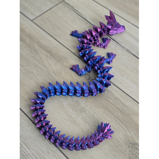 Gigant 67cm Dragon Crystal - figurka 3d Dwukolorowy Druk3d
