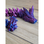 Gigant 67cm Dragon Crystal - figurka 3d Dwukolorowy Druk3d