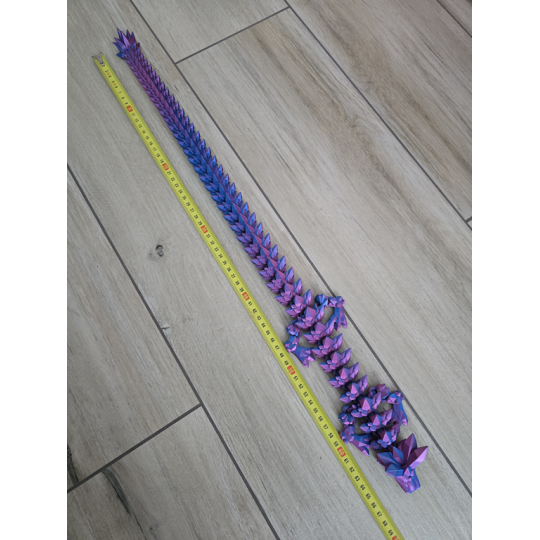 Gigant 67cm Dragon Crystal - figurka 3d Dwukolorowy Druk3d