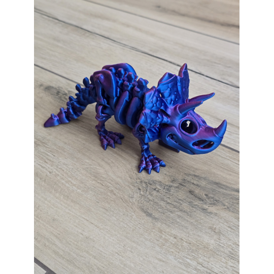 Szkielet Triceratopsa 22cm - 3D Unikatowa Dekoracja! Druk3d