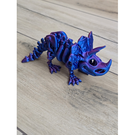 Szkielet Triceratopsa 22cm - 3D Unikatowa Dekoracja! Druk3d