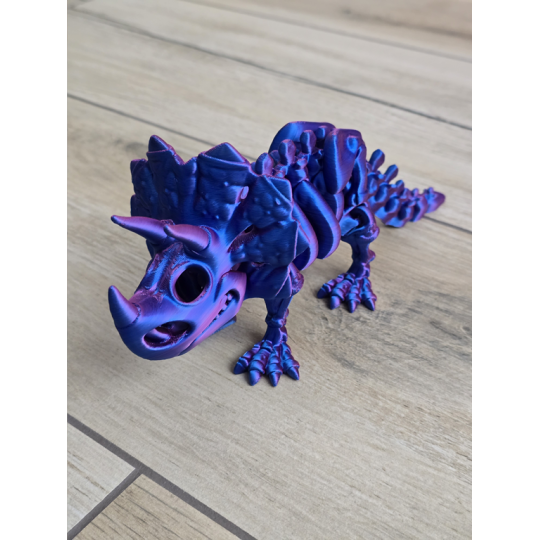 Szkielet Triceratopsa 22cm - 3D Unikatowa Dekoracja! Druk3d