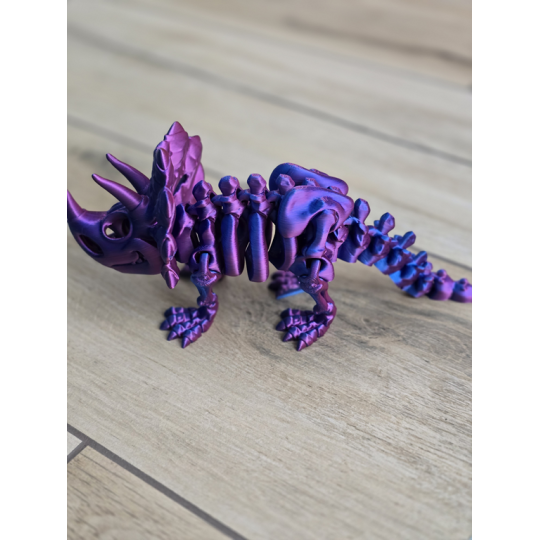 Szkielet Triceratopsa 22cm - 3D Unikatowa Dekoracja! Druk3d
