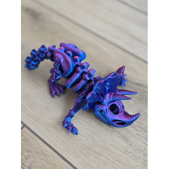 Szkielet Triceratopsa 22cm - 3D Unikatowa Dekoracja! Druk3d