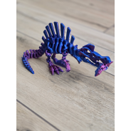 Szkielet Spinosaurus 30cm + rybka - Dekoracja Druk3d