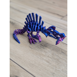 Szkielet Spinosaurus 30cm + rybka - Dekoracja Druk3d