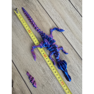 Szkielet Spinosaurus 30cm + rybka - Dekoracja Druk3d