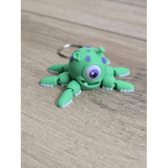 Breloczek Alien Squid Spinner 3d - Brelok Druk3d fidget Keychain mixGadzet