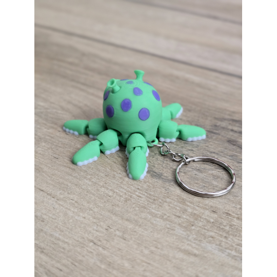 Breloczek Alien Squid Spinner 3d - Brelok Druk3d fidget Keychain mixGadzet