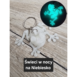 Świecący Brelok Żabka - Druk 3D